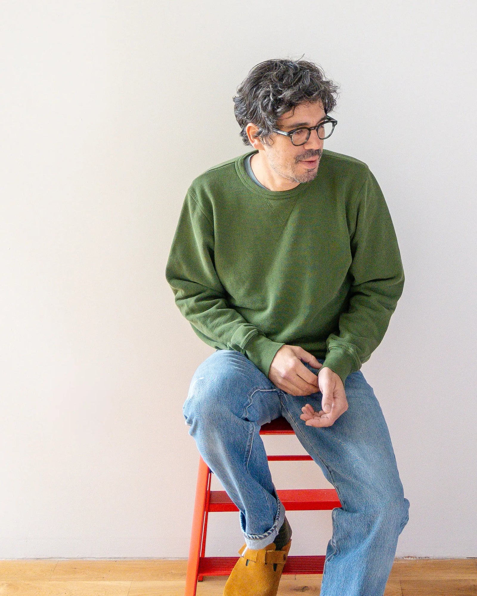 French Terry Sweatshirt - British Racing Green - grown&sewn