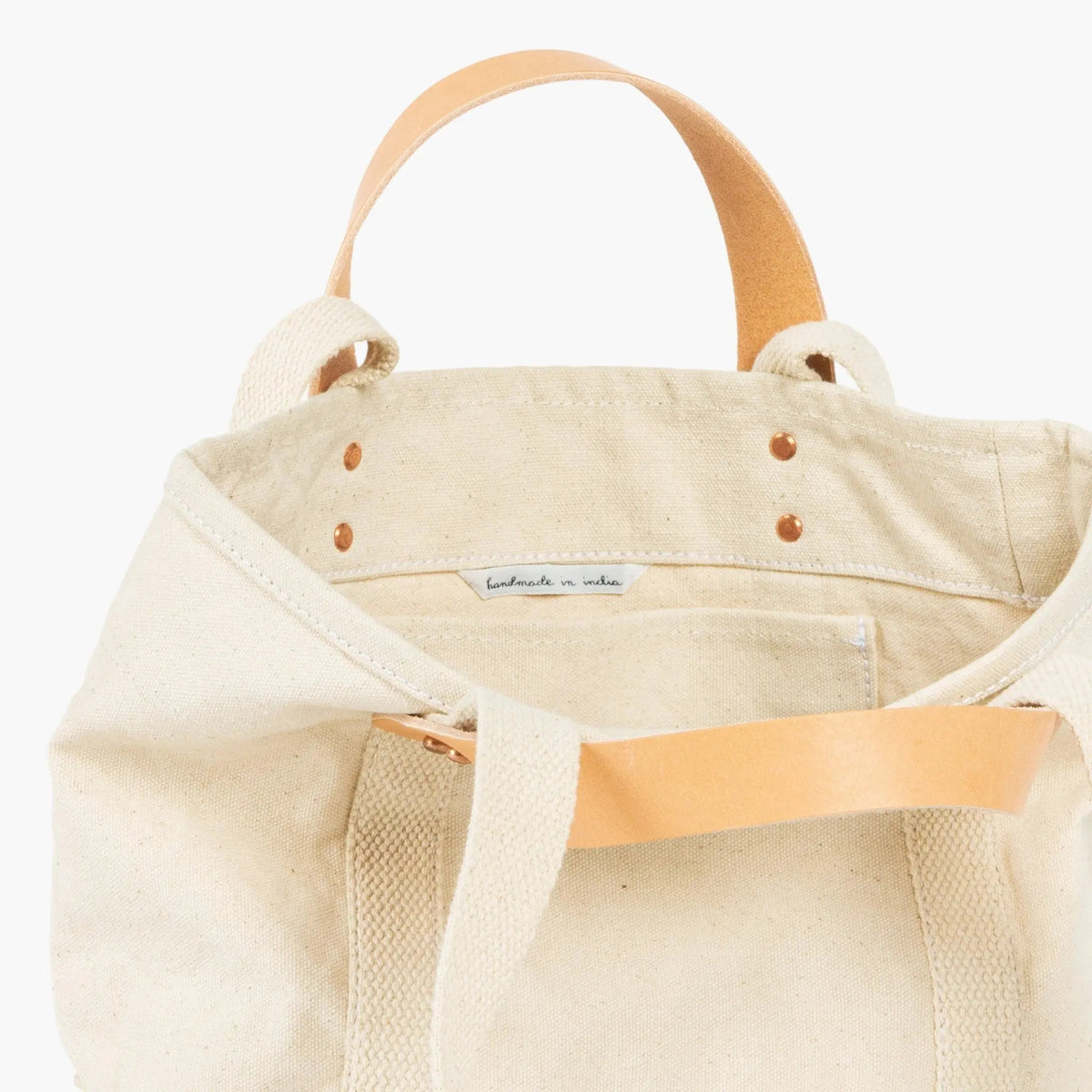 Lunch Tote | Natural - grown&sewn