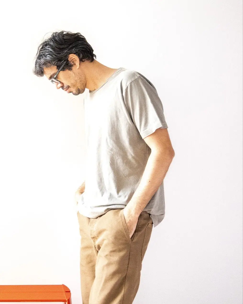 Lightweight Ringspun Short Sleeve Tee - Ash - grown&sewn
