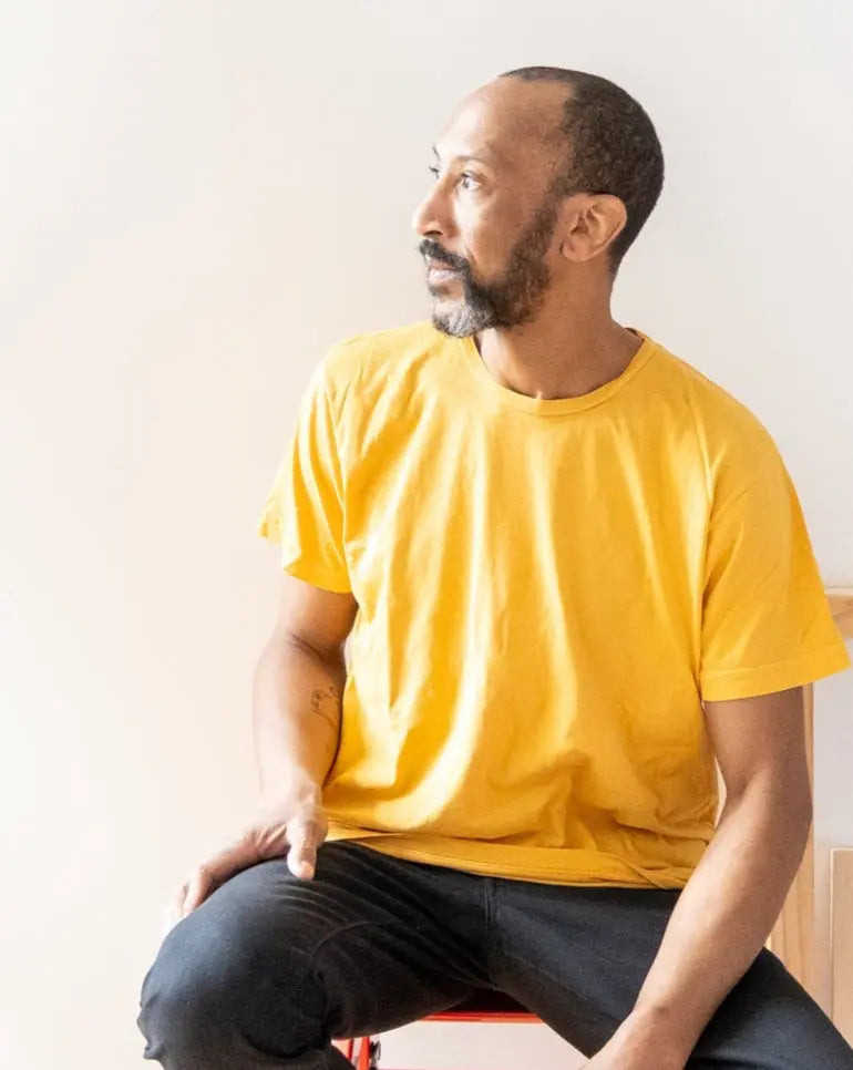 Lightweight Ringspun Short Sleeve Tee - Gold - grown&sewn