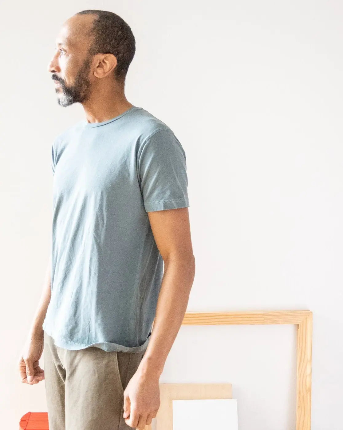 Lightweight Ringspun Short Sleeve Tee - Sage - grown&sewn