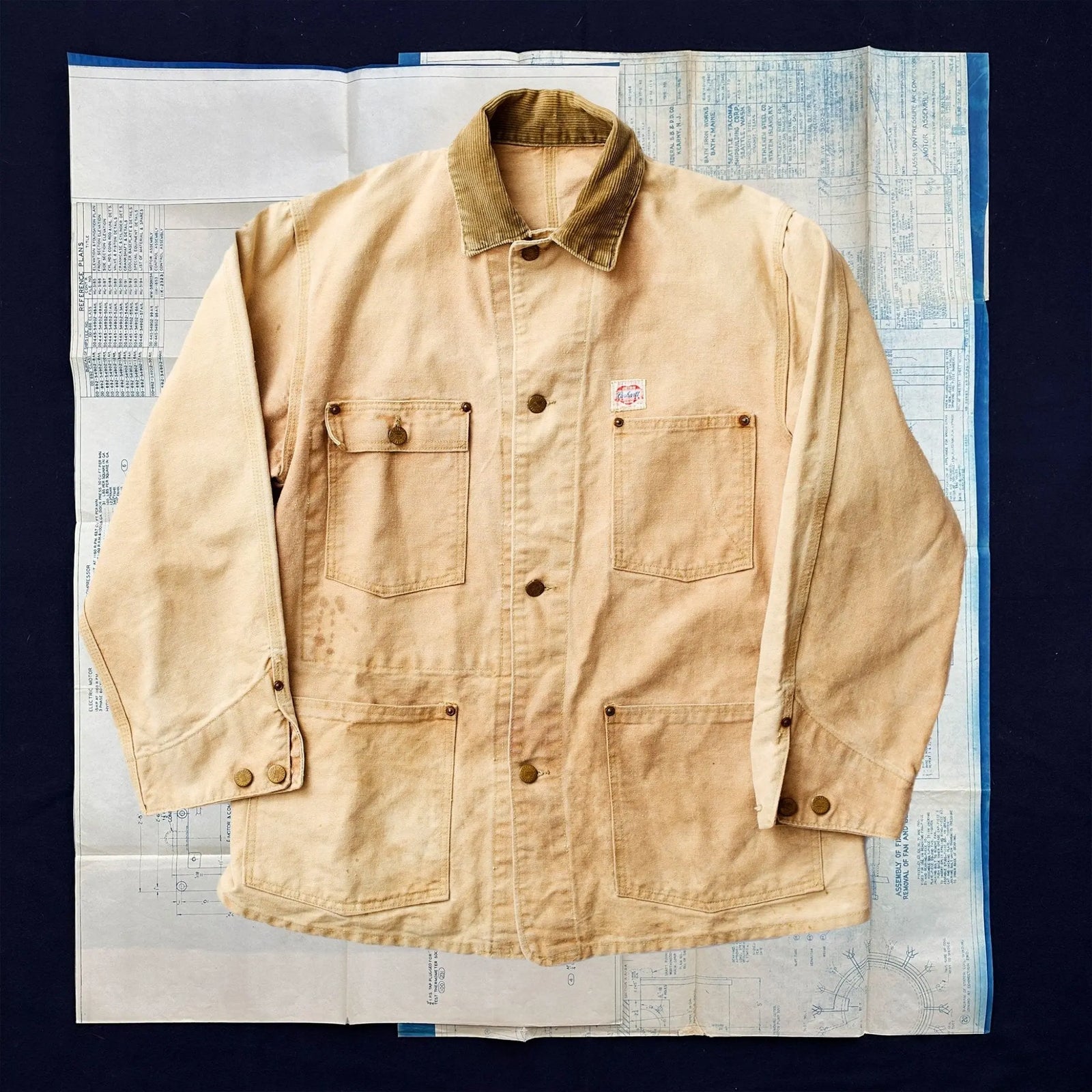 Vintage Carhartt 1950s/60s Duck Canvas Chore Jacket - grown&sewn