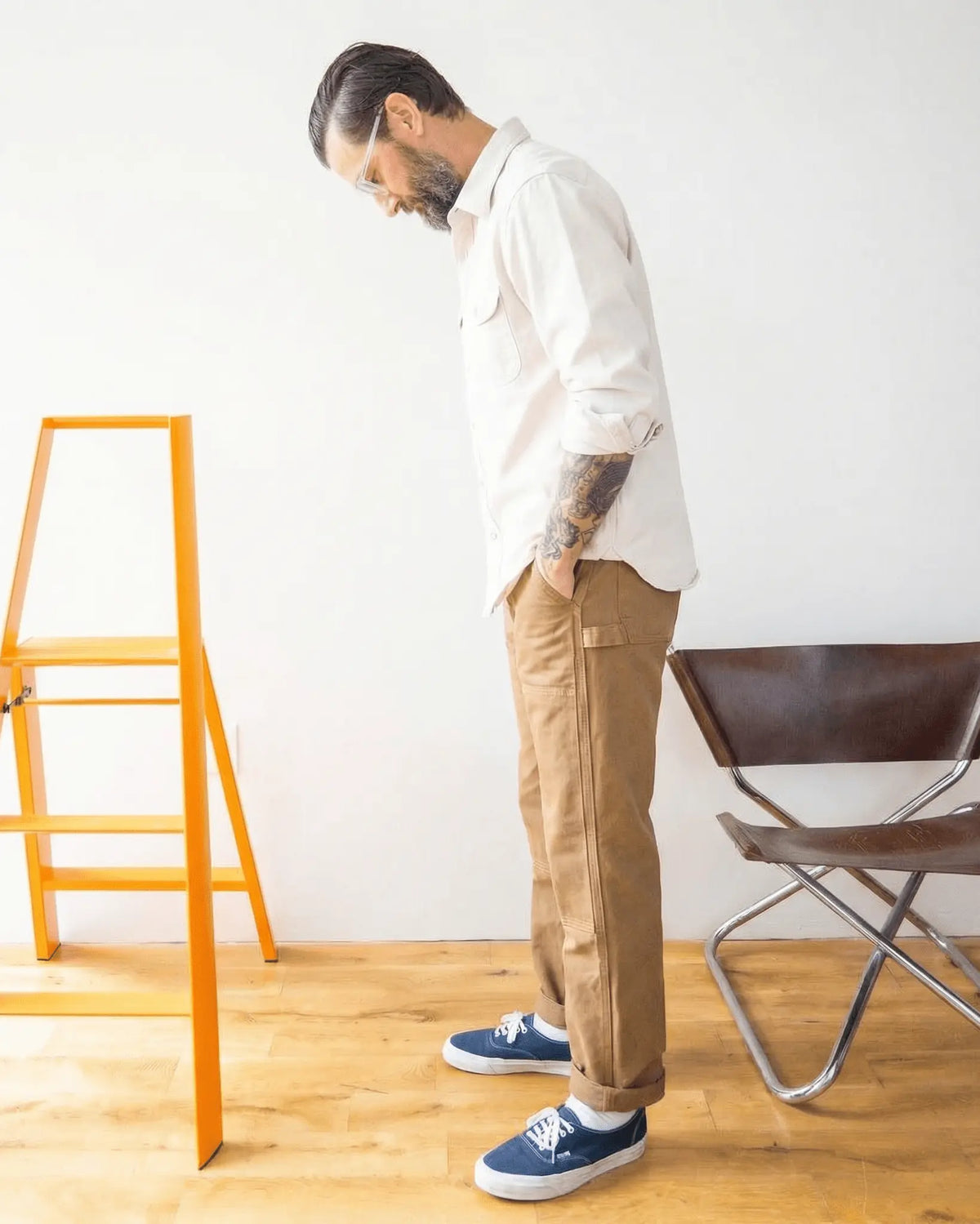 Walsh Work Shirt - 8 oz. Brushed Canvas - Natural - grown&sewn