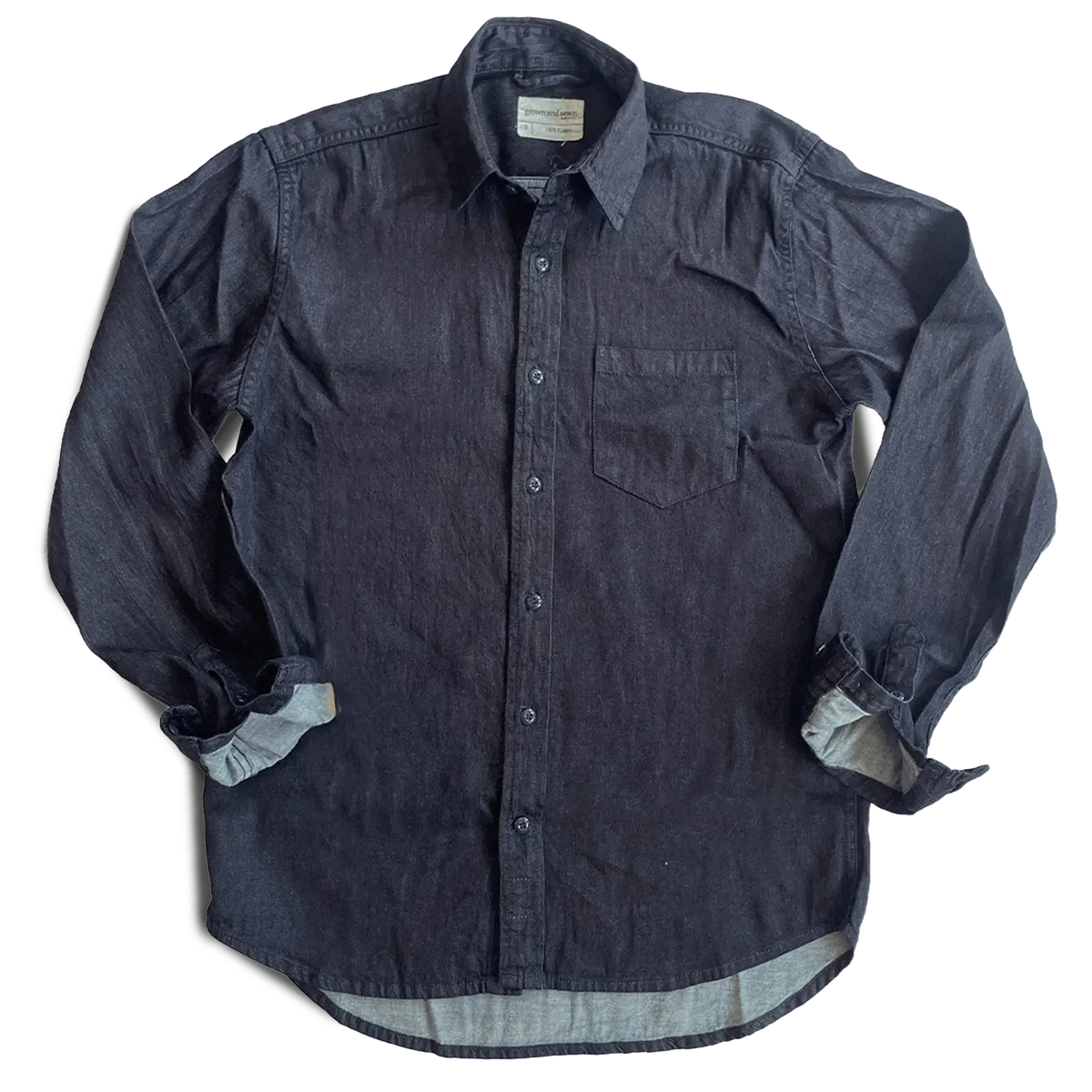 Dean Shirt - Natural Indigo Twill - grown&sewn