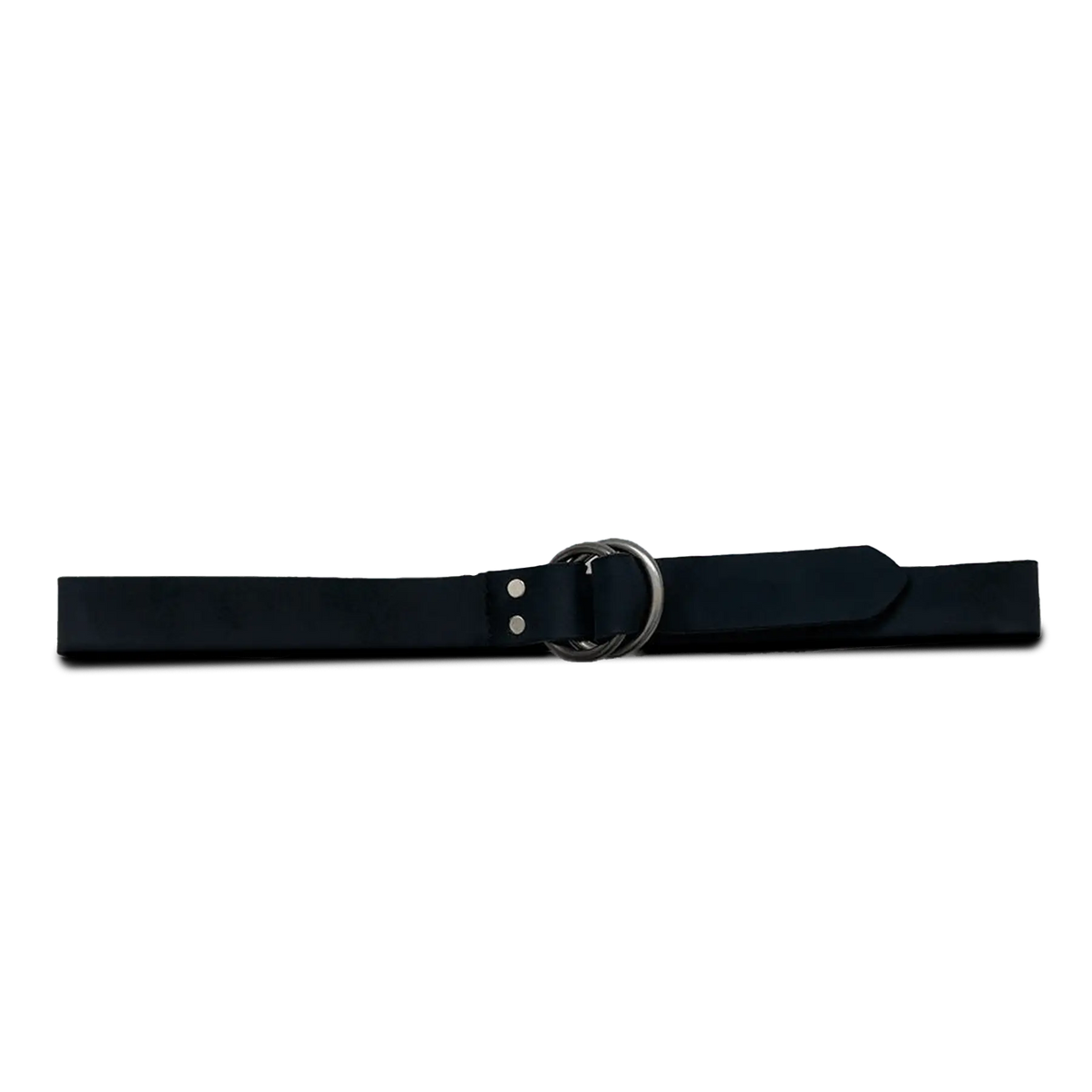O-Ring Signature Leather Belt - Black - grown&sewn